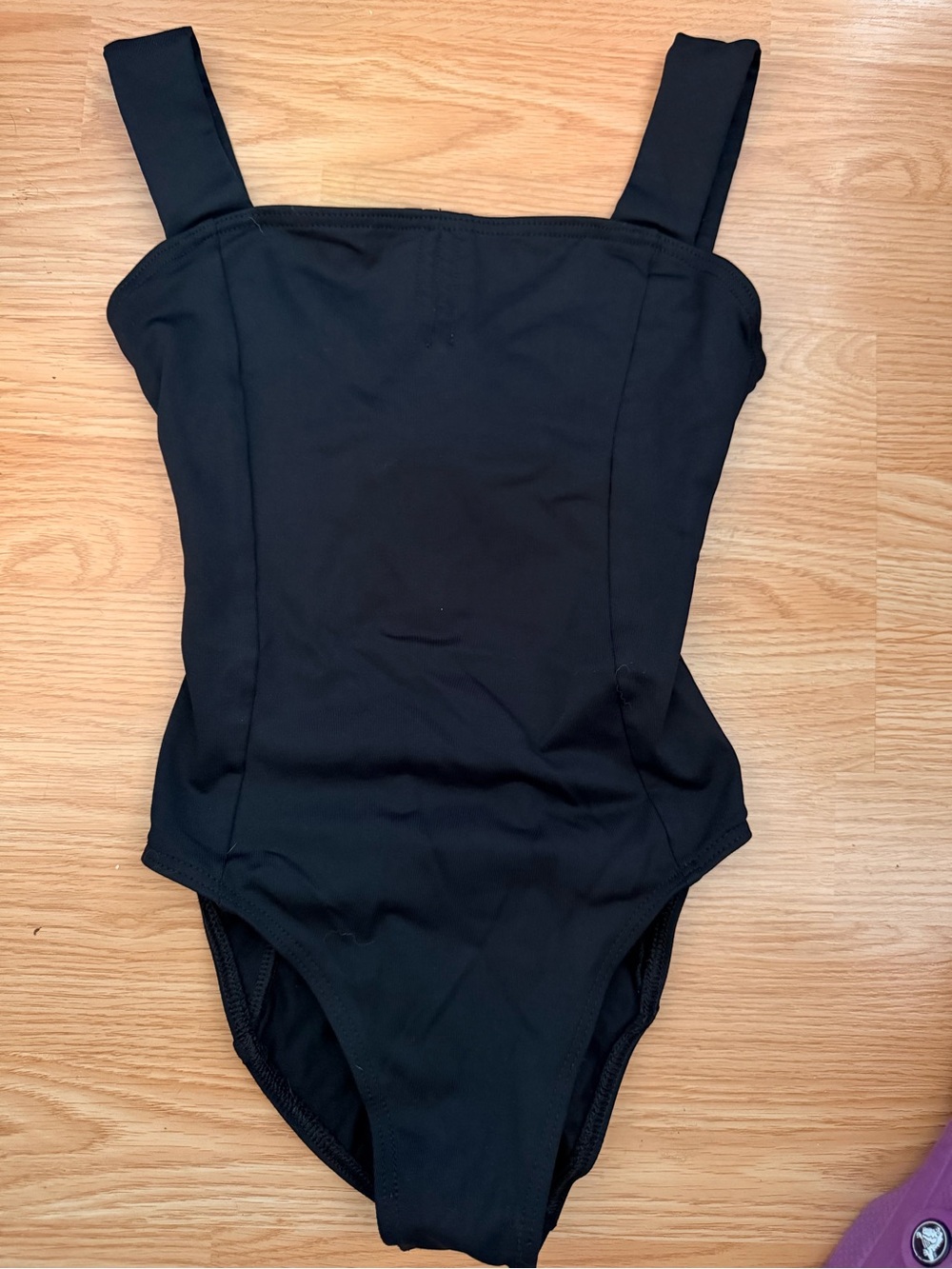 Black One-Piece Leotard for Kids - Classic Tank Style